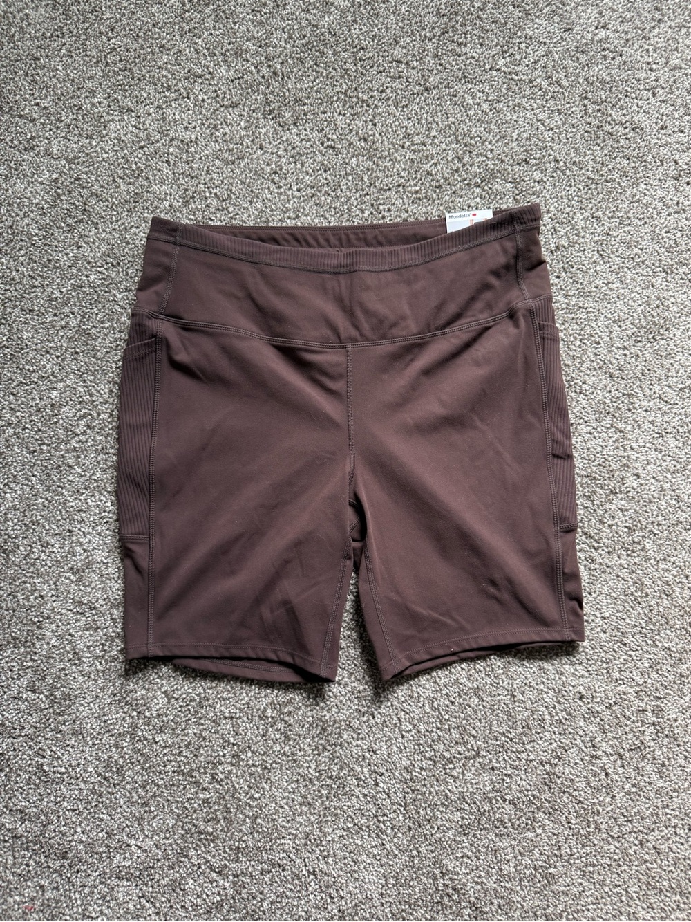 NWT Mondetta Women's Bike Shorts in Deep Brown